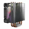 Disipador de CPU por aire SAVIO SAVGCOVORTEXX2ARGB con 4 heatpipes, ventilador ARGB de 120 mm, negro
