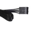 Hub de ventiladores DeepCool FH-04 – ATX de 20 pines a 4× 3 pines Molex, cable de 0,55 m, negro