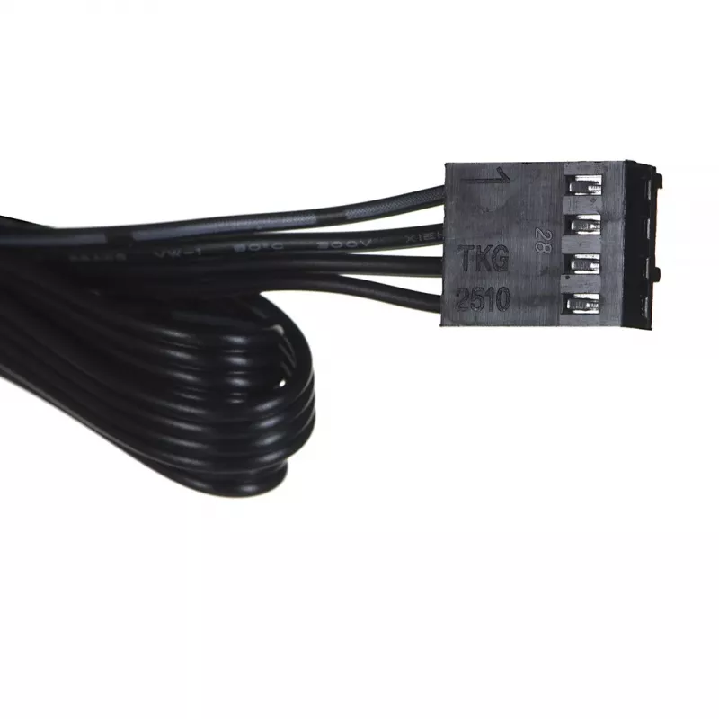 Hub de ventiladores DeepCool FH-04 – ATX de 20 pines a 4× 3 pines Molex, cable de 0,55 m, negro