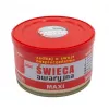 Vela de supervivencia de emergencia FULER HASKE Pro MAXI 410 g – cera de soja natural, 72 h de duración, 99 mm × 65 mm, lata de acero