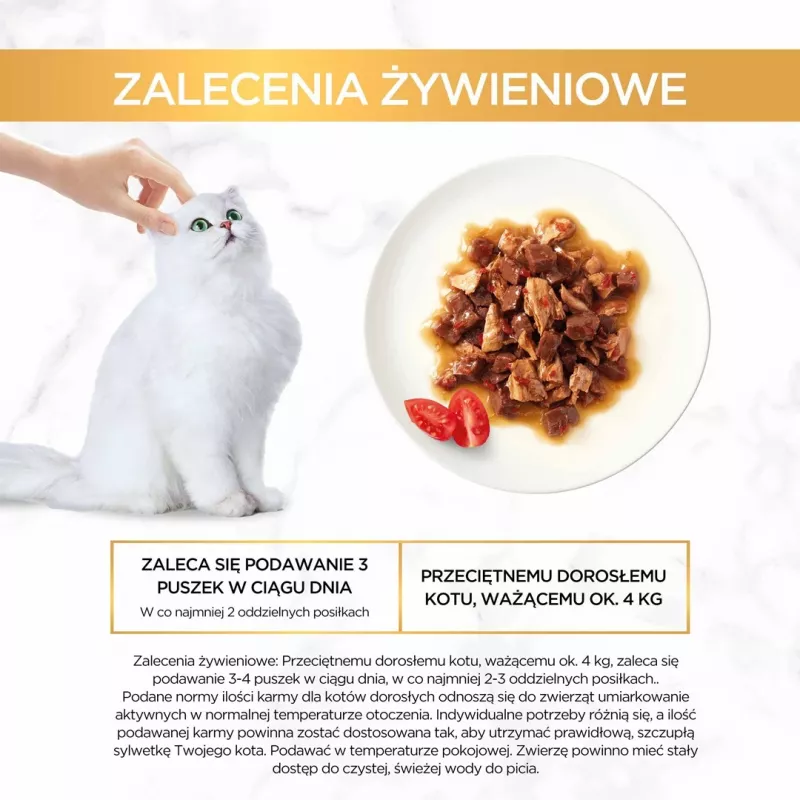 Alimento húmedo para gatos Gourmet (Purina) Gold 85 g – adultos, ternera y pollo