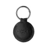 Funda protectora de piel para Apple AirTag FIXED FIXWAT-C2-BK piel vacuna auténtica negra bolsillo compacto