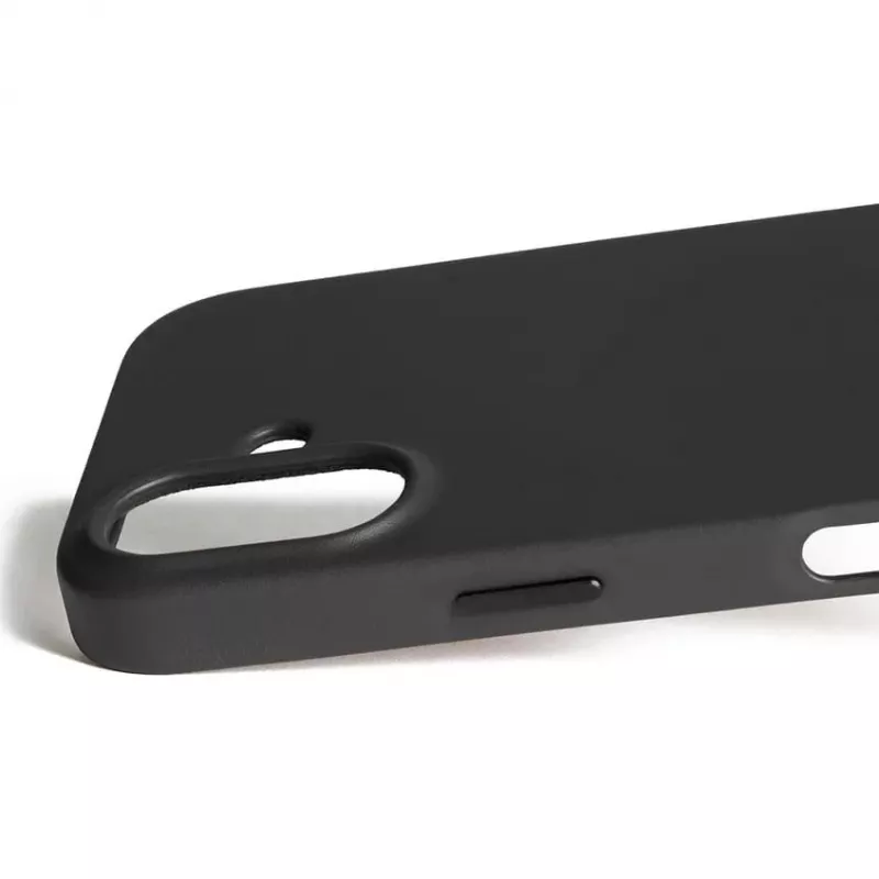 Mujjo Full Leather Case MagSafe funda para iPhone 17 negro