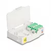 DeLOCK caja de conexión de fibra óptica para red 85936 LC dúplex blanco