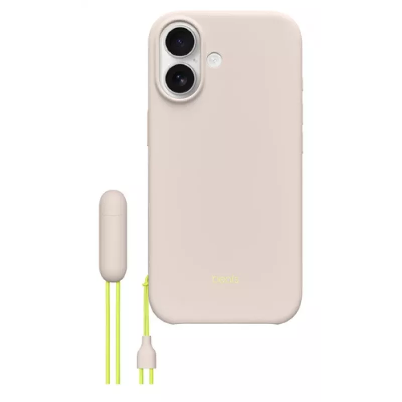 Apple Funda Beats con soporte para iPhone 17 con MagSafe y control de cámara, Limestone, MGTL4LL/A