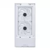 Caja de PC Midi Tower Lian Li LANCOOL 207 — blanca, panel transparente, compatible con ATX/MicroATX/MiniITX, sin fuente de alimentación