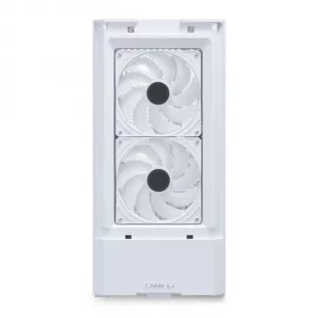 Caja de PC Midi Tower Lian Li LANCOOL 207 — blanca, panel transparente, compatible con ATX/MicroATX/MiniITX, sin fuente de alimentación