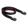 Cable SAS DeLOCK 83073 0,1 m Negro Rojo