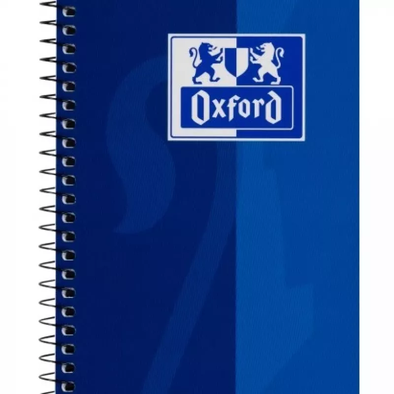 Oxford College cuaderno A4, 80 hojas, cuadriculado con margen interior, 90 g/m², azul (100050358)