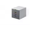 Unidad de cajones Durable VARICOLOR gris plástico 4 cajones