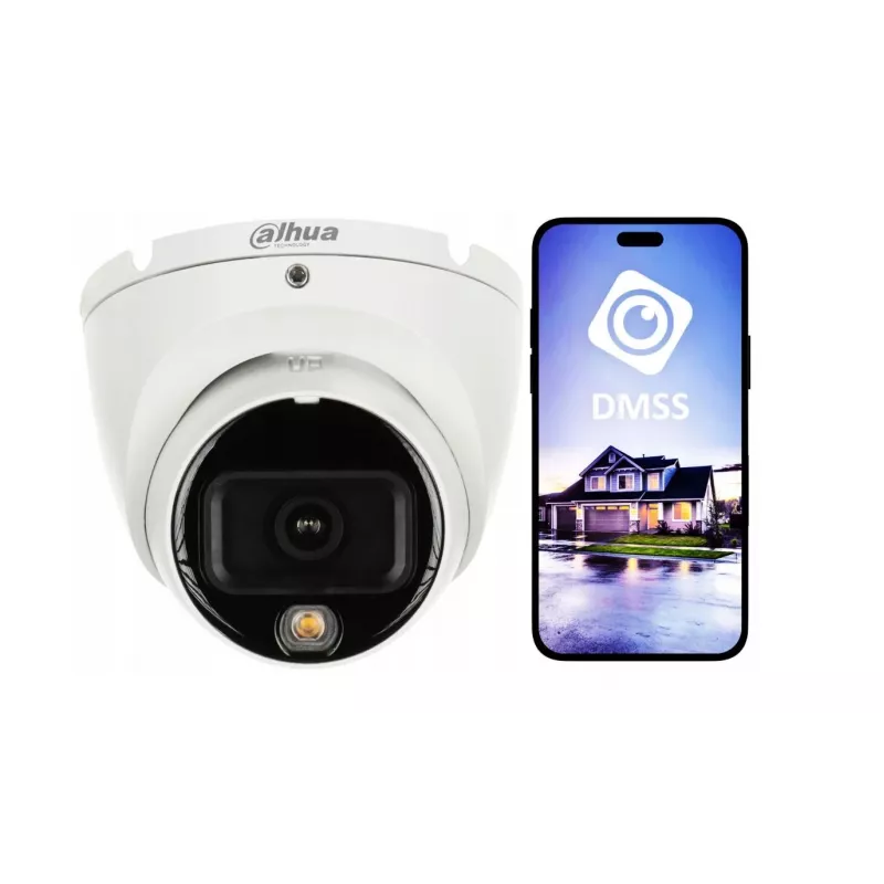 Cámara IP de vigilancia DAHUA IPC-HDW1639T-A-IL-0280B-S6 — 6MP, distancia focal fija 2,8 mm, IR 30 m, IP67, PoE