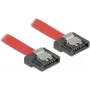 Cable SATA DeLOCK 0,7 m SATA III 7 pines rojo