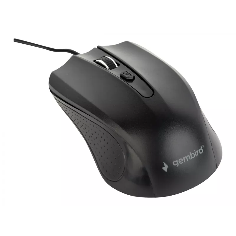Gembird MUS-4B-01 Ratón ambidiestro USB Type-A óptico 1200 DPI