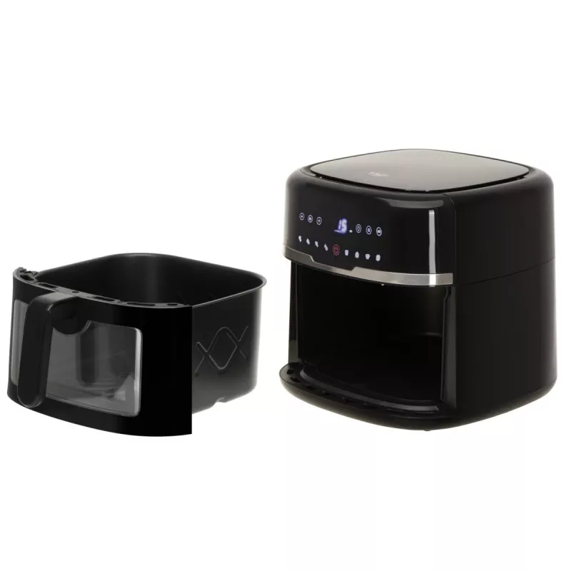 Adler AD 6318 freidora de aire, 8 l, 2500 W, pantalla LCD, 9 programas, negra