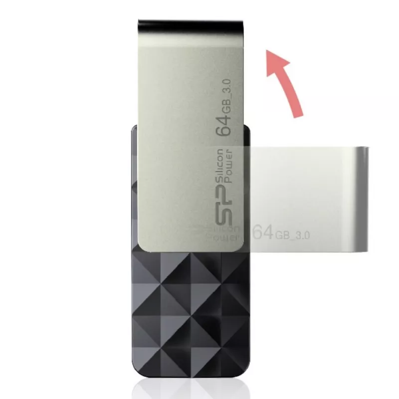 Silicon Power Blaze B30 memoria USB 64 GB USB Type-A 3.0 (3.1 Gen 1) negra