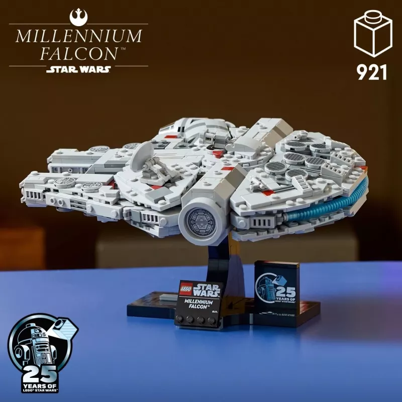 LEGO Star Wars 75375 Halcón Milenario set de construcción, 921 piezas, 18+, 190×240×130 mm