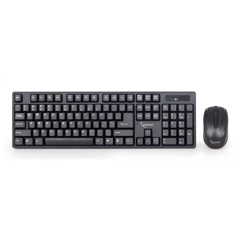 Conjunto de teclado + ratón negro/inalámbrico