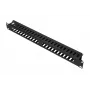 Panel de gestión de cables Extralink Cable MANAGER WITH METAL COVER negro metal 48,3 cm