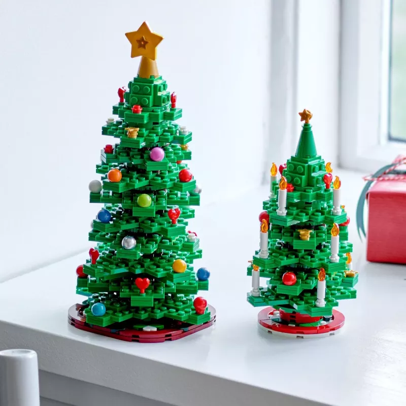 LEGO Árbol de Navidad Set 40573 — modelo de exposición de temporada, mini construcción decorativa
