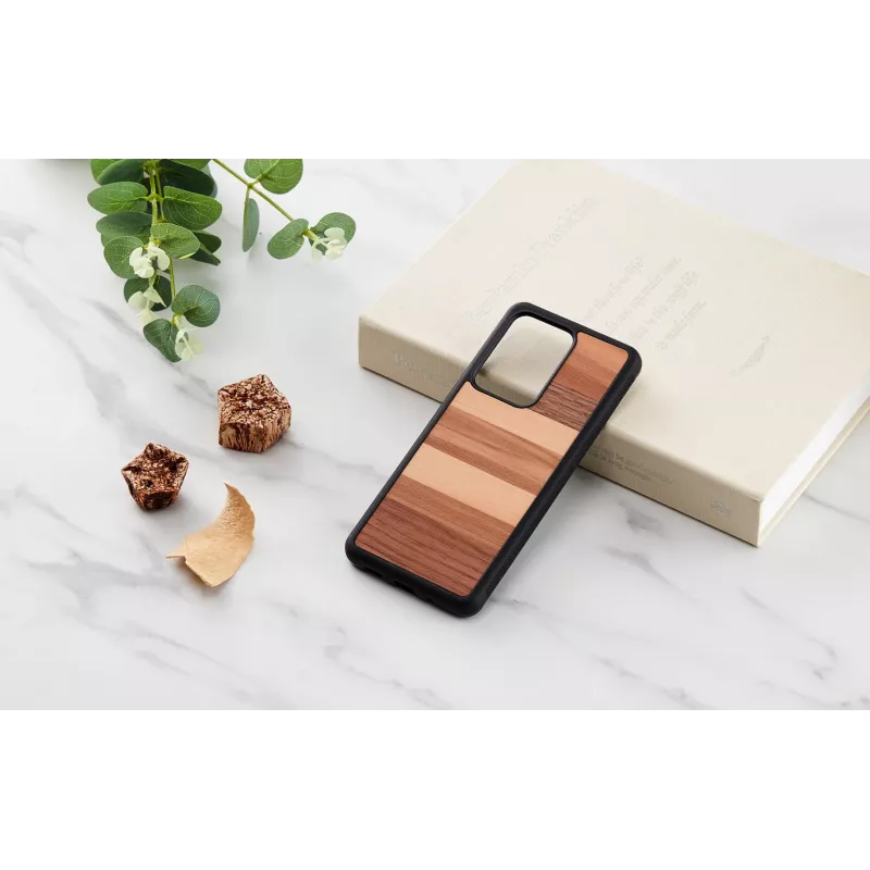 Funda protectora man and wood Galaxy S20 Ultra — acabado madera negra