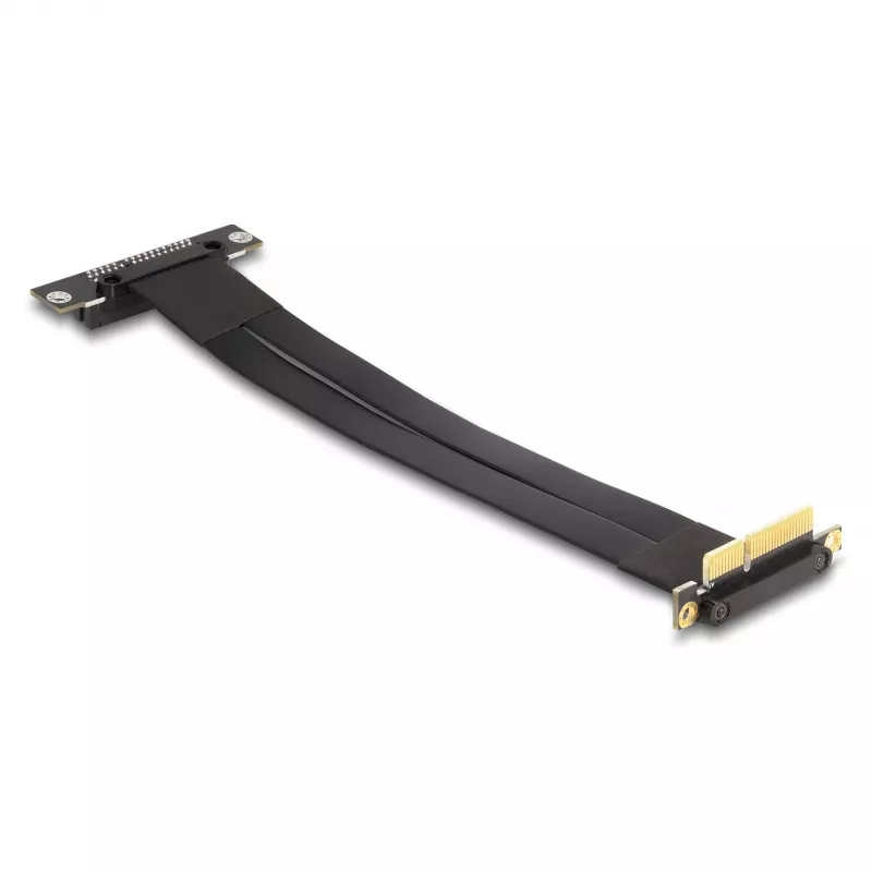 Delock Riser Card PCI Express x4 macho acodado 90 grados a slot x4 acodado 90 grados, cable de 60 cm