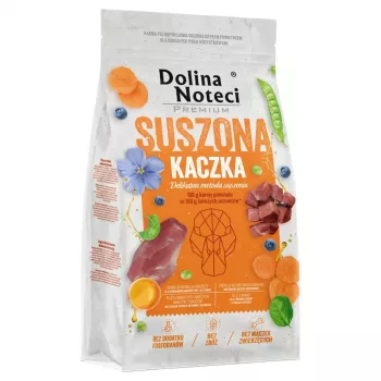 Pienso seco para perros Dolina Noteci Premium pato 9 kg — perros adultos, 26% proteína, 15% grasa, sin gluten, sabor pato