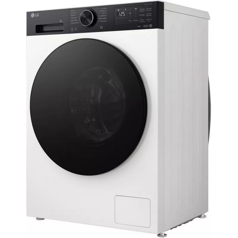 Lavadora LG | F2X50S9THB | Clase de eficiencia energética A | Carga frontal | Capacidad de lavado 9 kg | 1200 rpm | Profundidad 48 cm | Anchura 60 cm | LED | Función vapor | Accionamiento directo | W
