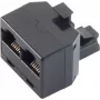 Conector de cable ShiverPeaks BS71230-6 3xRJ-12 negro