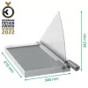 Cortapapeles Leitz Precision Home Office A3, 10 hojas, prensa manual, acero inoxidable, A3, 80 g/m², acero