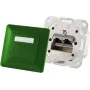 Toma 2 x RJ-45 ShiverPeaks 74280-G, Cat6a, 500 MHz, carcasa de metal, verde