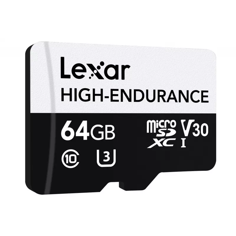 Tarjeta microSD High Endurance 64 GB C10 A1 U1 V30 100/35 MB/s