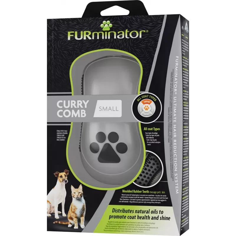 FURminator - Cepillo de goma para perros y gatos - S