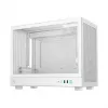Caja de ordenador DeepCool CH160 PLUS WH Small Form Factor blanca, microATX, cristal templado, USB-C