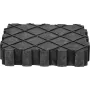 Base de goma KS Tools 160.0391, soporte universal 155×125×35 mm