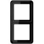 Tapa de interruptor JUNG CD 582 SW negra, duroplast, sin tornillos, 81×152 mm