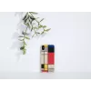 Funda para móvil man and wood para iPhone XS Max — parte trasera de madera, marco blanco
