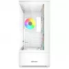 Caja de PC Sharkoon AK6 RGB, ATX, Blanca