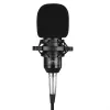 Micrófono para PC con cable MEDIA-TECH MT397K con entrada XLR, soporte de mesa, cable de 2,4 m, 20–20000 Hz, sensibilidad -32 dB