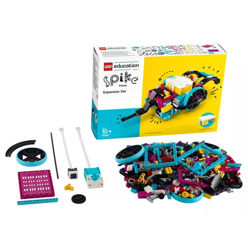 Set de ampliación LEGO Education Spike Prime 45681 — 604 elementos adicionales compatibles con LEGO para proyectos de clase