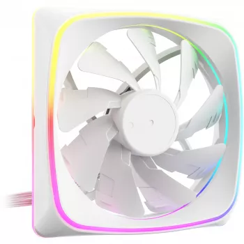 Ventilador de caja de 120 mm Sharkoon SHARK Lights RGB PWM Blanco – iluminación RGB, control de velocidad PWM