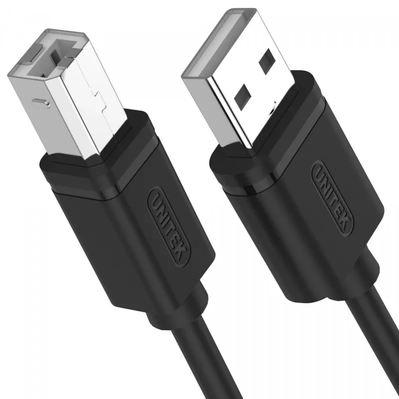 Cable USB 2.0 Unitek Y-C420GBK, USB-A a USB-B, 3 m, negro
