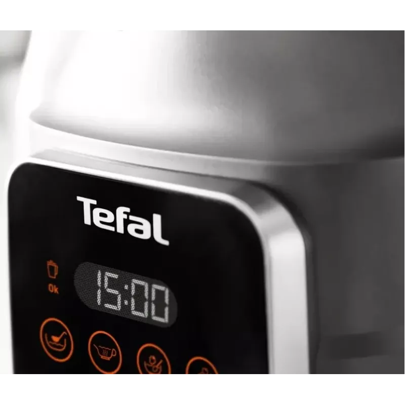 Batidora de vaso Tefal BL985A31 — 1300 W, jarra de cristal de 1,75 l + jarra Tritan de 2 l, cuchillas de acero inoxidable Trip'Ax de 6 hojas, función de batido al vacío