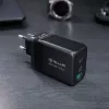 Cargador de pared Tellur TLL151451 65W, 3 puertos (2x USB-C, 1x USB-A)