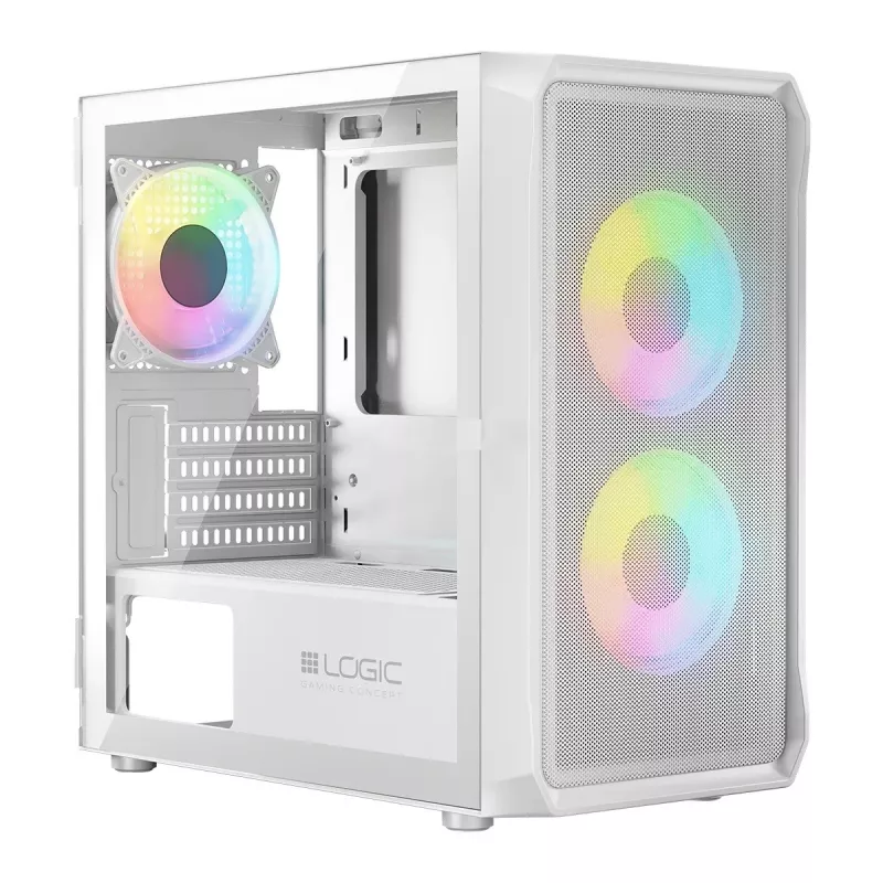 Carcasa Logic PORTOS ARGB MINI USB 3.0 Blanca
