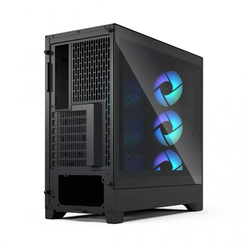 Caja para PC Fractal Design Pop 2 Air negro TG RGB Midi Tower – ATX/Micro-ATX/Mini-ITX, 3x120mm frontales, 1x120mm trasero, bahías de 2,5 inch y 3,5 inch