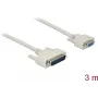 Delock - Cable serie - DB-25 (M) a DB-9 (M) - 3,0 m - tornillos cautivos - beige (85525)