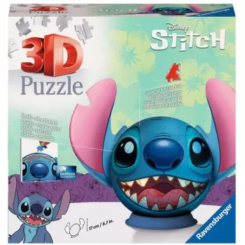 Puzle 3D Ravensburger Disney Stitch para niños a partir de 6 años - 72 piezas - No requiere pegamento - Regalos de Pascua para niños
