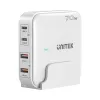 Cargador de sobremesa Unitek P1228AWH01-EU 70W 2×USB-A 2×USB-C