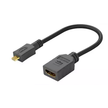 Cambiador de sexo de cable Microconnect HDM19F19MMC HDMI Type-D (Micro) HDMI negro