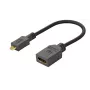 Cambiador de sexo de cable Microconnect HDM19F19MMC HDMI Type-D (Micro) HDMI negro